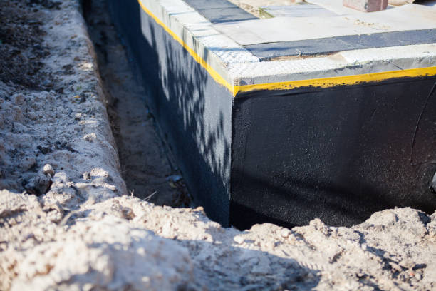 Professional Wet Basement Repair technician working in Camden, IN